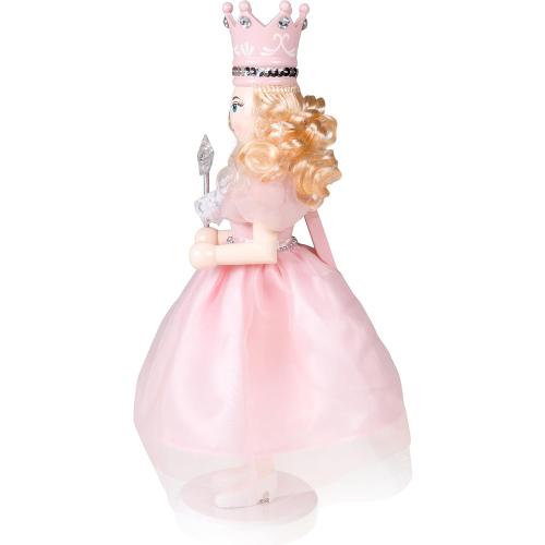 Clever Creations Sugar Plum Fairy 14 Inch Traditional Wooden Nutcracker, Festive Christmas Décor for Shelves and Tables