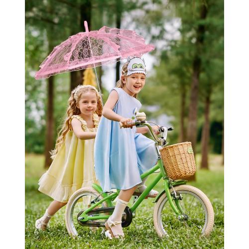 Mini Lace Embroidery Parasol for Kids   Vintage Bridal Umbrella for Wedding Flower Girls, Small Decorative Lace Parasol for Tea Party