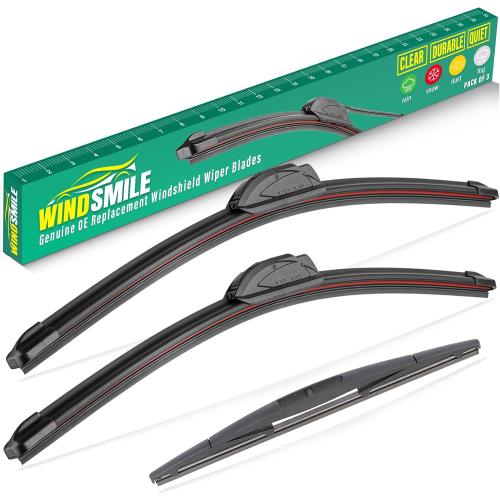 26 17 14 Windshield Wiper Blades Replacement for Subaru Forester 2012-2018 / Subaru Outback 2015-2019 Premium All Weather Front Rear Wipers Set - OEM Quality (Pack of 3)