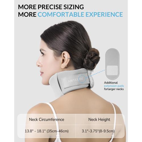 Ice Silk Neck Brace - Soft, Breathable Cervical Collar for Pain Relief & Posture Correction - Washabel Anti-Snoring Support for Comfortable Sleep - Ideal for Office Workers