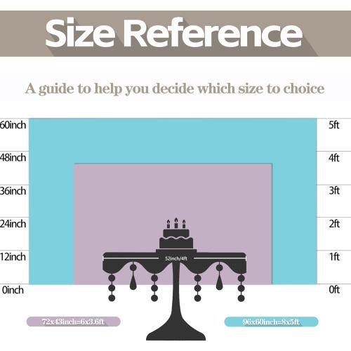 Fabric 72x43inch Ice Snow Winter Birthday Backdrop Magical Castle Wonderland Snowflake Photography Background Kids Girls Party Decorations Photo Props