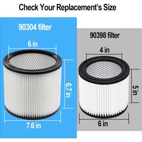 Extolife Replacement Filter Compatible with Shop-Vac 90350 90304 90333 Replacement fits most Wet/Dry Vacuum 5 Gallon and above (1)