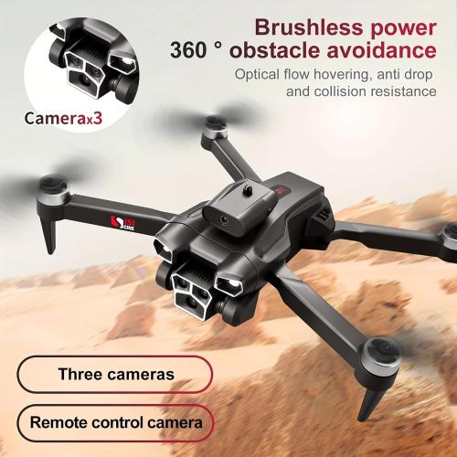 S151 Drone with Camera, Electrically Adjustable Three Camera, Built-In Optical Flow Positioning, Four-Sided Obstacle Avoidance, Suitable For Beginners, Christmas, Halloween, And Thanksgiving Gifts