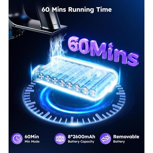 Cordless Vacuum Cleaner,Upgraded 550W 45KPA 60Mins Vacuum Cleaners for Home,Self-Standing Stick Vacuum with LED Display,8 in 1 Lightweight Anti-tangle Wireless Vacuum for Pet Hair Carpet Hard Floors