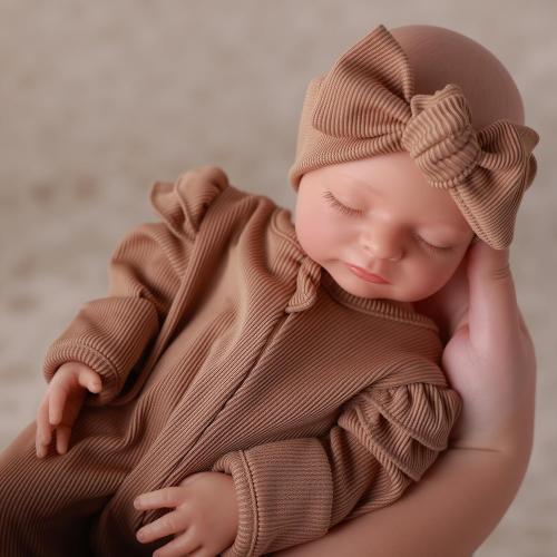 BABESIDE 16 Inch Silicone Baby Doll Weighted 4LB, Lifelike Newborn Dolls