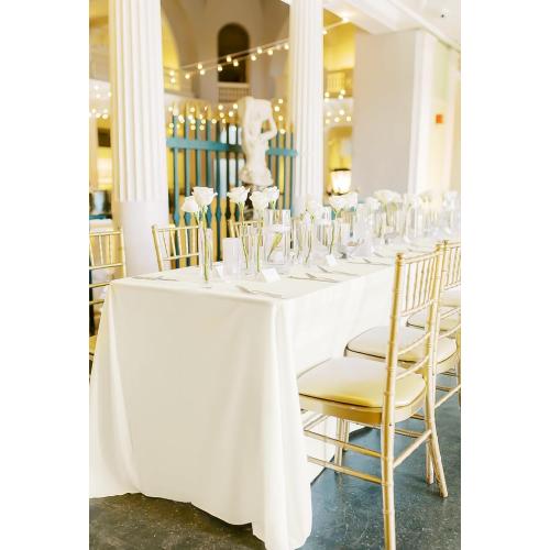 fani 10 Packs Ivory Tablecloth - 60 x 102 Inch for 6Ft Tables | Washable Polyester Fabric, Stain Wrinkle Resistant Rectangle Table Cloth for Wedding Banquets Parties Buffet Dining