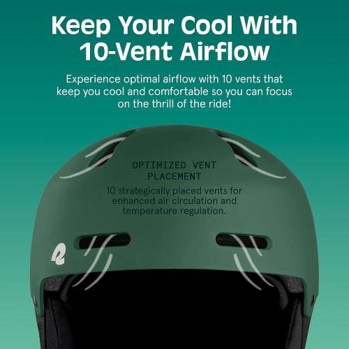 Retrospec Comstock Ski Helmet - Snowboard Helmet for Adults & Youth - Adjustable Fit Snow Helmet with Protective Shell and Breathable Vents for Men, Women, Boys & Girls