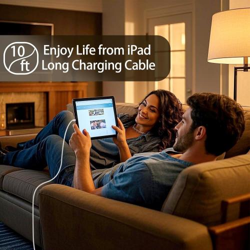 30W iPhone 17 16 15 Chrager Fast Charging for iPhone 17 16 Pro Max 15 Plug iPad USB C, 30 Watts Type-c Gan PPS Wall Chrager Plug Block & Long 10ft USB C to C Cable, 1Pack White