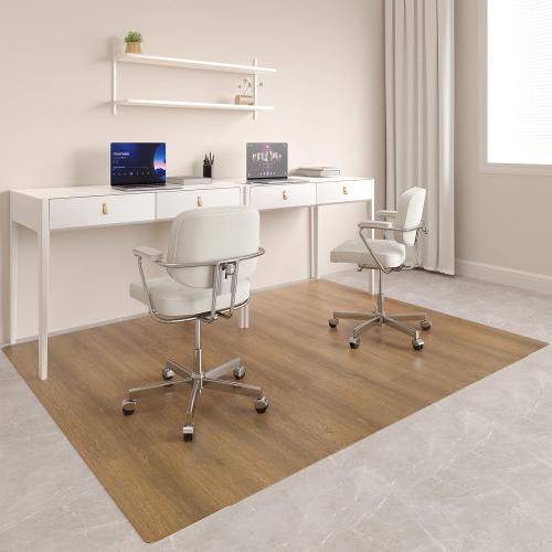 Upgraded 58x 75 Heavy Duty Mat for Office Chair on Hardwood Floors, Non-Slip PVC Chair Mats for Hardwood Floors, Scratch-Resistant Desk Chairs Mat for Hard Floor, Under Desk Mats for Rolling Chairs