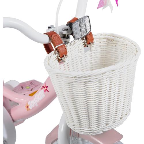 JOYSTAR Unicorn Kids Bike for Girls Ages 2-9 Years Old, 12 14 16 18 Inch Kids Bike with Training Wheels, Doll Seat, Streamers and Basket, Toddler Girls Bike, Multiple Colors