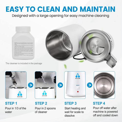 DC HOUSE 1 Gallon Water Distiller Machine, 750W Distilling Pure Water for Home Countertop Table Desktop, 4L Distilled Water Making Machine to Make Clean Water for Home…