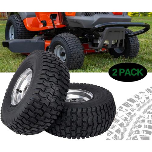 15x6.00-6 Lawn Mower Tire and Wheel Front Tire Compatible with John Deere Craftsman Husqvarna Riding Mowers Lawn Tractors