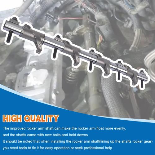 2PCS 5.7L Hemi V8 Intake & Exhaust Rocker Arm Shaft Assembly Compatible With 2003-2018 Dodge Ram/Challenger/Charger/Durango ＆Chrysler 300 OE 53021552AB 53021553AB