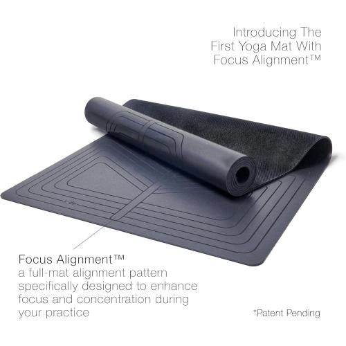 agoy PRO  WARRIOR - Premium Non-Slip Yoga Mat – Eco-Conscious Design - PU Mat With Wet/Dry Grip  - Focus Alignment - Lazer-Etched Technology - A Portable Standard Size Mat for All Styles of Yoga