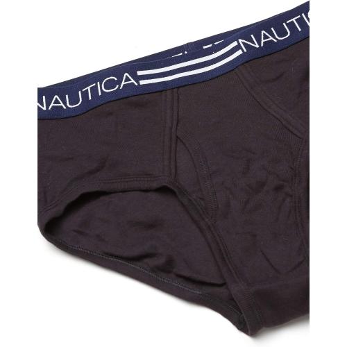 Nautica Men's 6 Pack Classic Cotton Fly Front Briefs