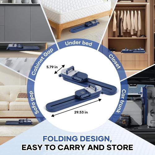 Pilates Reformer Board, 15-in-1 Mini Pilates Machine Set, Multifunctional & Foldable Core Exercise Ab Board, Portable Pilates Board for Home Office Workout Equipment