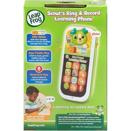 LeapFrog Scout's Ring and Record Learning Phone, Infant Pretend-Play Toy