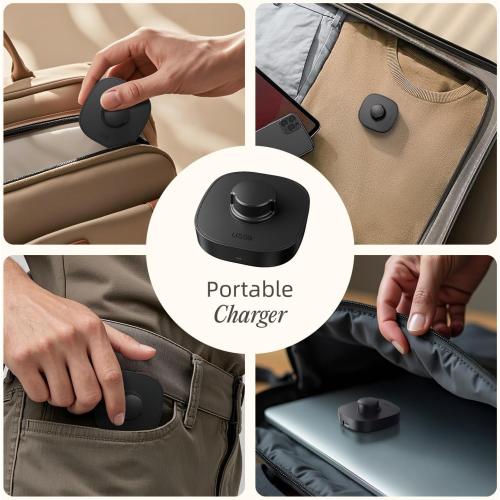 Compatible with O-ra Gen3 Charger Size 9, Fast and Safe Charging Dock with USB-C Cable, Travel-Friendly Design for Smart Ring (Black)