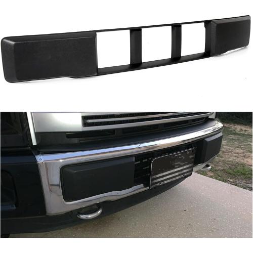ECOTRIC Lower Grille Compatible With 2015-2017 Ford F-150 F150 Front Bumper Lower Grille Trim Panel Black Replacment for FL3Z-17E810-CA