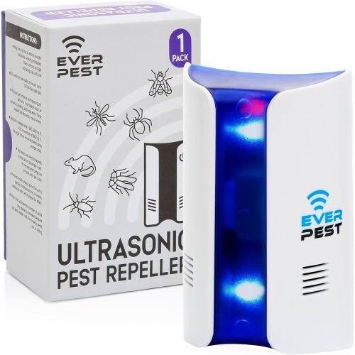 Ultrasonic Pest Repeller Plug in - Device Repels Cockroach Cricket Bug Flea Fruit Flies Deterrent, Ultrasound Insect Control Mice Roach Rat Scorpion Bat Squirrel Rodent Spider Wasp (1)