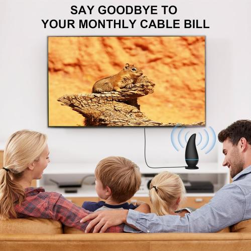 Digital TV Antenna Indoor - 8K 4K 1080P Outdoor HD Digital, 750  Miles Range, Amplified Signal Antenna, Reception 18FT Coax Cable for Smart/Old TV & Free Local Channels