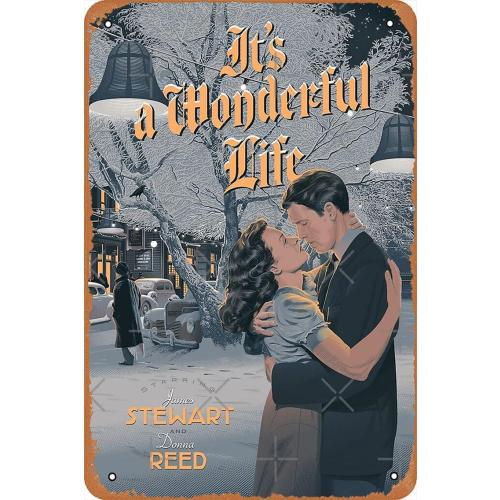 2pkc Metal Sign - Its a Wonderful Life Tin Poster 12 X 8 Inches
