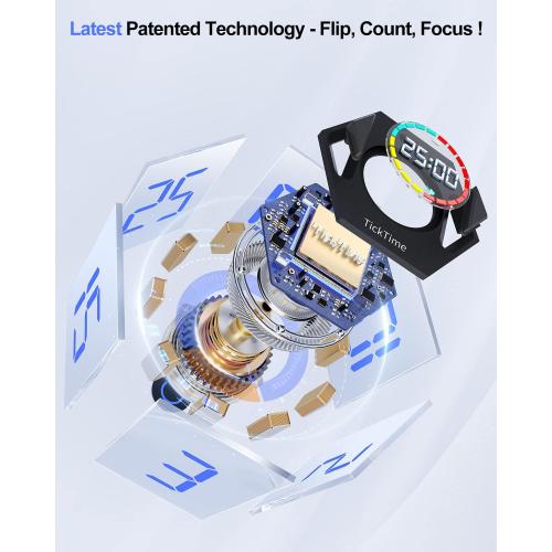 Ticktime T6 Pomodoro Timer Cube for Focus, Study, Work, Task, ADHD, Kitchen