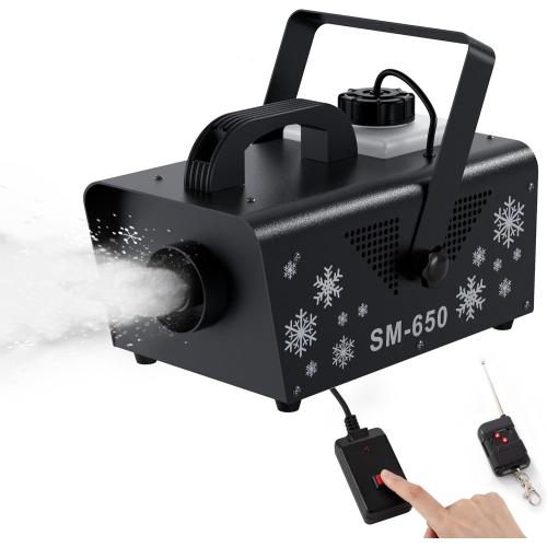IMONE 650W Snow Machine Christmas Gift Snow Maker Machine,Artificial Snow Making Machine Snowflake Machine,Snow Machine Indoor with Remote Snow Machines for Outdoors Party Parade Picture