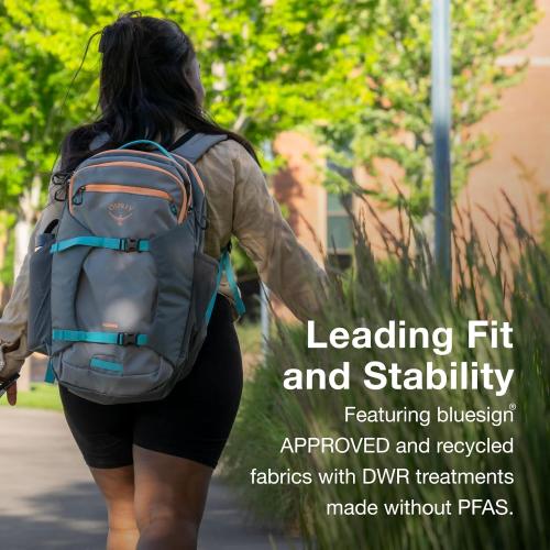 Osprey Proxima 30L Campus Laptop Backpack - Organized Everyday Pack with Tech Storage, Water Bottle Pockets, and Comfortable Carry - Perfect for School, Commute, and Travel, Firestarter Orange