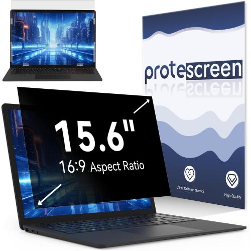 Laptop Privacy Screen 15.6 Inch Compatible with HP/Dell/Acer/Samsung/Asus/Lenovo/Toshiba,16:9 Aspect Removable Anti Glare Blue Light Filter Protector, 15.6 in Laptop Privacy Screen Shield