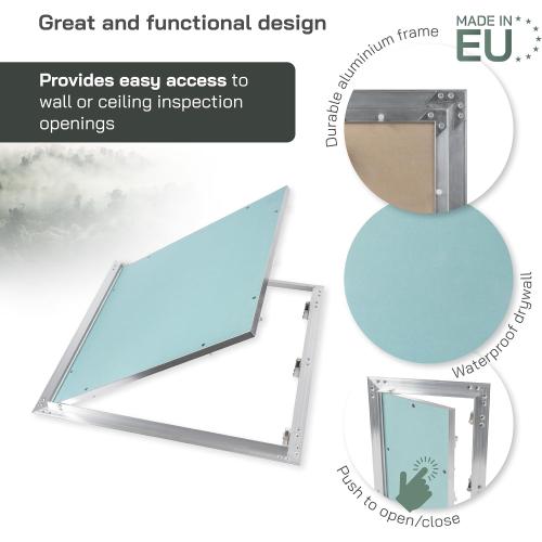 Vent Systems 20 x 20 Inch Access Panel - Drywall Wall Electrical Plumbing Cover Plate - Ceiling Wall Mount Drywall Access Panel - Metal Crawl Space Door for Home Garage Basement Attic