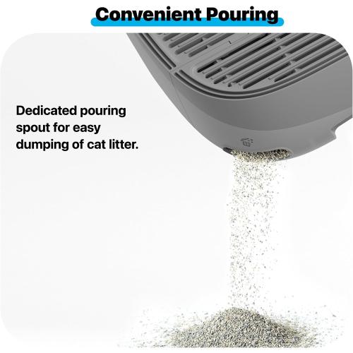 Neakasa Cat Pedal Step Stool with Filter Function, Easy to Clean Cat Litter Tray for M1 Open Top Self-Cleaning Litter Box