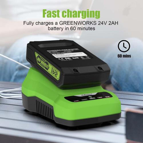 Powilling 24V CAF806 Battery Charger Replacement for Greenworks 24V Battery
