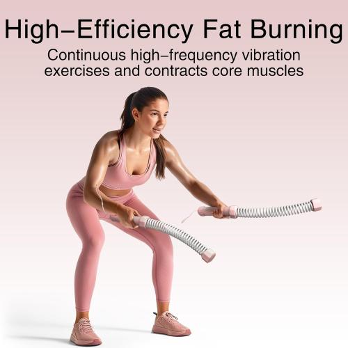 2PCS Weighted Ropeless Battle Ropes, 3.5 lbs in total, Heavy Duty Workout Rope for Home Gym with Training Poster, Portable Workout Rope for Strength Training, HIIT, Cardio, Non-Slip Grip, Fitness Equipment for Men & Women