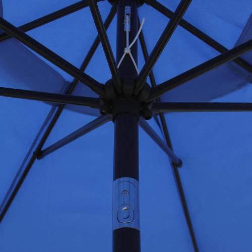 Blissun 9' Outdoor Patio Umbrella, Outdoor Table Umbrella, Yard Umbrella, Market Umbrella with 8 Sturdy Ribs, Push Button Tilt and Crank