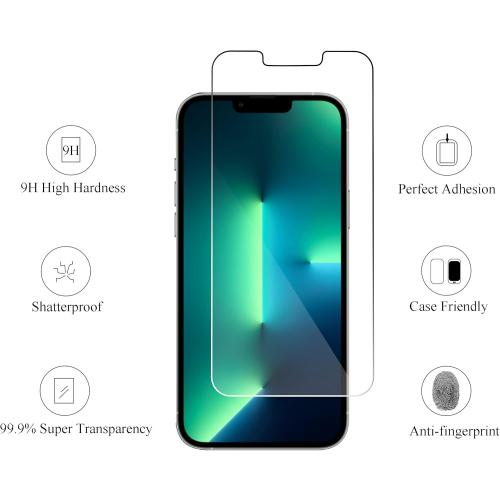 Ailun Screen Protector for iPhone 14 Plus/iPhone 13 Pro Max [6.7 Inch Display], 3 Pack Case Friendly Tempered Glass