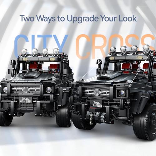 Chodia Wrangler 6×6 Pickup Cars Truck Building Kit,1:8 Scale Vehicle Toys Moc Model with Switchable Off Road/Urban Modes & 3-Speed Birthday for Adults,Boys,Men,Teens 14 (3224 PCS)