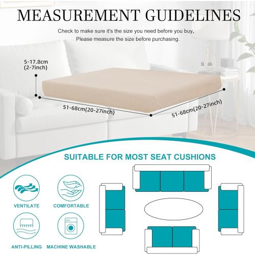 12 Pcs Outdoor Cushion Covers, Patio Sofa Cushion Covers Replacement | Outdoor Couch & Sofa Slipcovers,for Patio Furniture Cushion Covers,Washable Reusable Furniture Protector