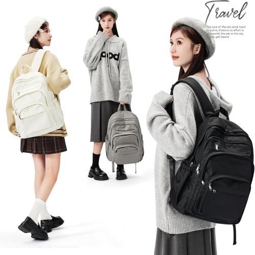 Black College Backpack For Women Men,Lightweight High School Bag,School Backpack With Lots Of Pockets,Cute Bookbag For Teens Boys Girls,Casual Daypack Backpack For School