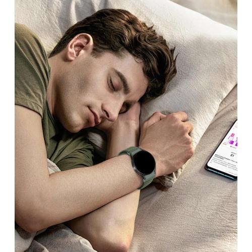One Click Braided Bands for Samsung Galaxy Watch 7 6 5 4 Band 40mm 44mm/Watch 6 4 Classic 47mm 43mm 46mm 42mm/Watch 5 Pro 45mm,No Gap Stretchy Elastic Fabric Nylon Strap for Samsung Watch 4 5 6 7 FE