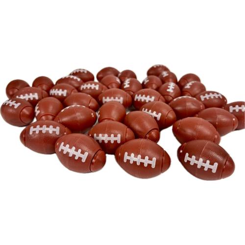 GIFTEXPRESS Football Fidget Spinners - 36 Piece Brown Color Kids 2 Party Favor Toys - Bulk Mini Foot Ball Stress Toy for Boys & Girls Birthday Gift