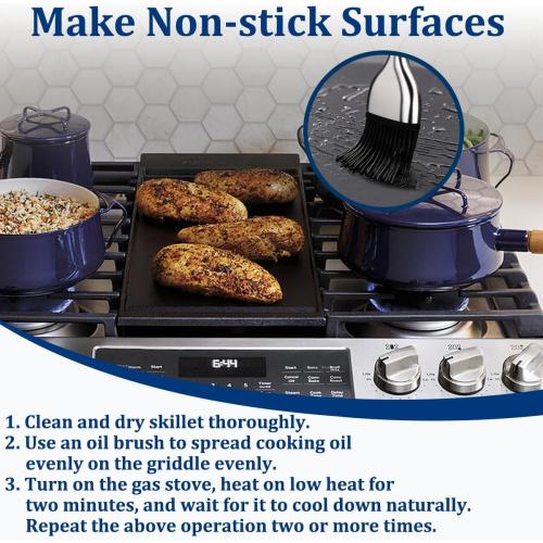 UPGRADED WB31X24738 Griddle Replacement Parts for ge Stove,Replace WB31X24998 Griddle,WB31X24998 Plate for ge Gas Stove Top Parts,Free Standing Range Center Burner Heavy Duty Cast Iron