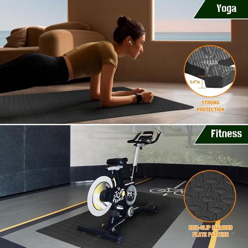 GREY GWT Puzzle Exercise Mat, EVA Foam Interlocking Floor Tiles for Home Gym, Workout Equipment, Treadmill, Protective Flooring, Fit Tile 48 SQ FT (12 Pcs)