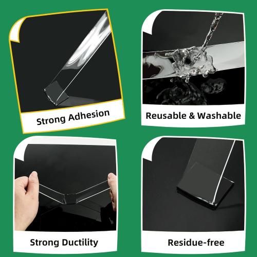 4 Rolls Double Sided Tape Heavy Duty, Nano Tape Double Sided Mounting Tape