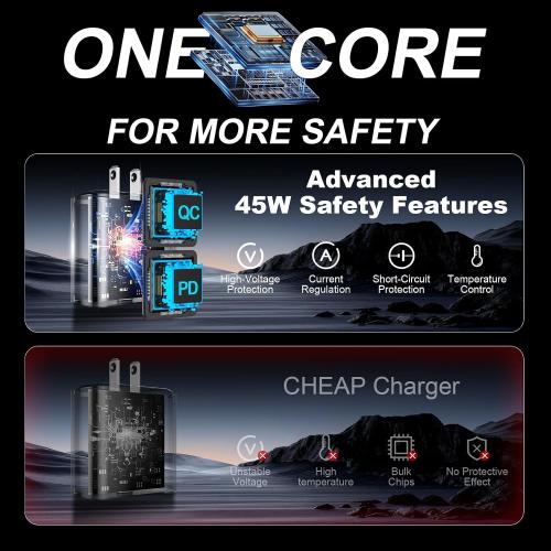 iPhone 17 16 Pro Max Charger Fast Charging, 45W USB C iPhone 17/16 Super Fast Charger Block with 10ft Long Type C Charging Cable Cord for iPhone 17 Pro Max/17 Pro/Air/17/16/16Pro/16ProMax/Plus/15/S25