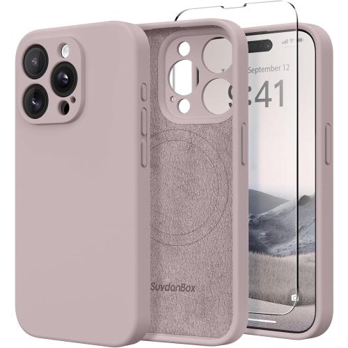 Magnetic for iPhone 15 Pro Case Silicone Hazel