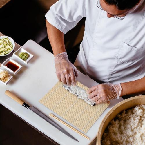 Hoolerry 12 Pcs Sushi Rolling Mat Bulk, Bamboo Sushi Making Roller