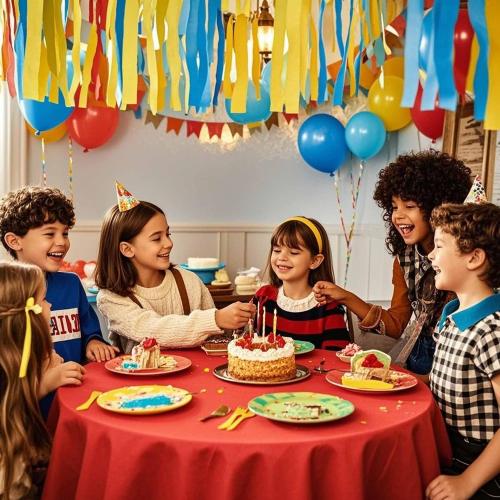 Red 1 Blue 2 and Yellow 1  Crepe Paper 4 Pcs Streamers for Party Decorations, Birthday Wedding DIY Crafts, Gift Wrapping Supplies