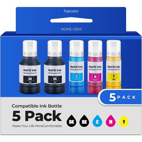 Compatible for EPT542 Ink Refill Bottles ET-5850 ET-5150 ET-5170 ET-16650