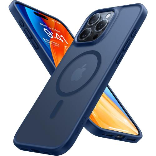 TORRAS Magnetic Shockproof for iPhone 16 Pro Max Case, [4X Military-Grade Protection] [Compatible with MagSafe] Translucent Case for iPhone 16 Pro Max Anti-Scratch Guardian 6.9